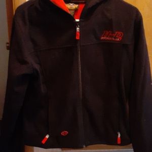 Harley davidson long sleeve heavy fleece jacket